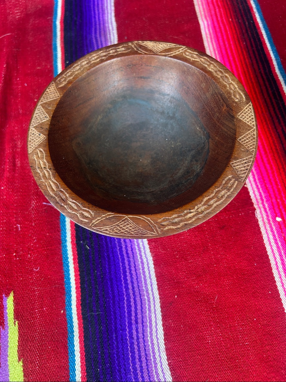 Handcrafted Brown Carved 4 Legged Decorative Bowl koa-wood-kava-bowl - Picture 10 of 11